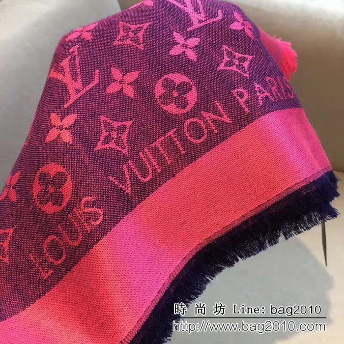路易威登LV最經典款Louis Vuitton 暗紋提花圍巾 LLWJ6113